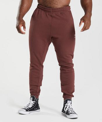 Gymshark React Muške Jogger Hlače Roze Smeđe | HR 2939NWY